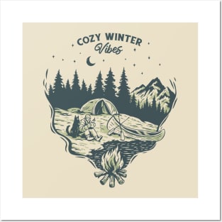 Camping Love - Cozy winter vibes Posters and Art